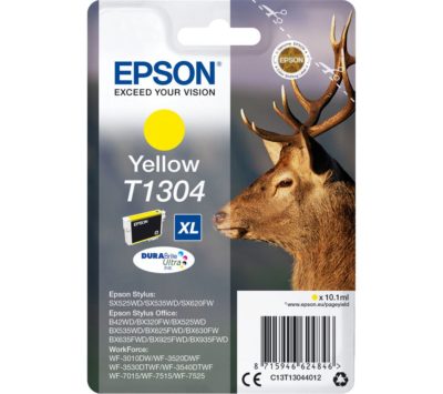 EPSON Stag T1304 Yellow Ink Cartridge EPSON Stag T1304 Yellow Ink Cartridge
